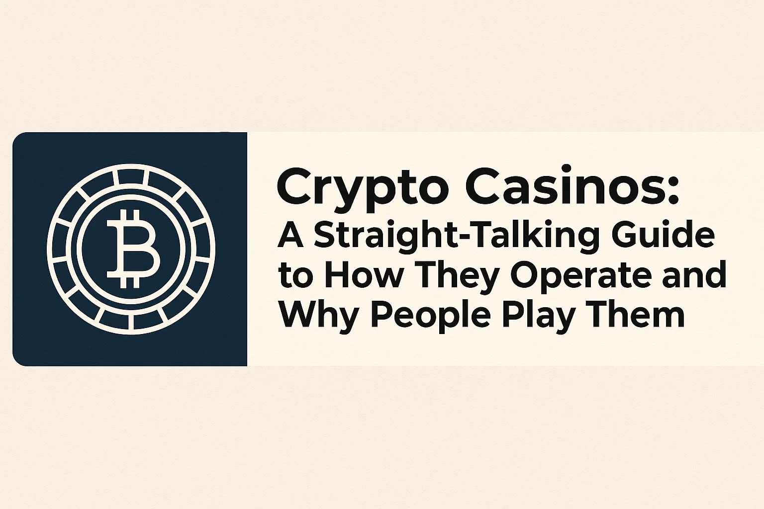 Crypto Casinos: A Straight-Talking Guide to How They Operate and Why People Play Them